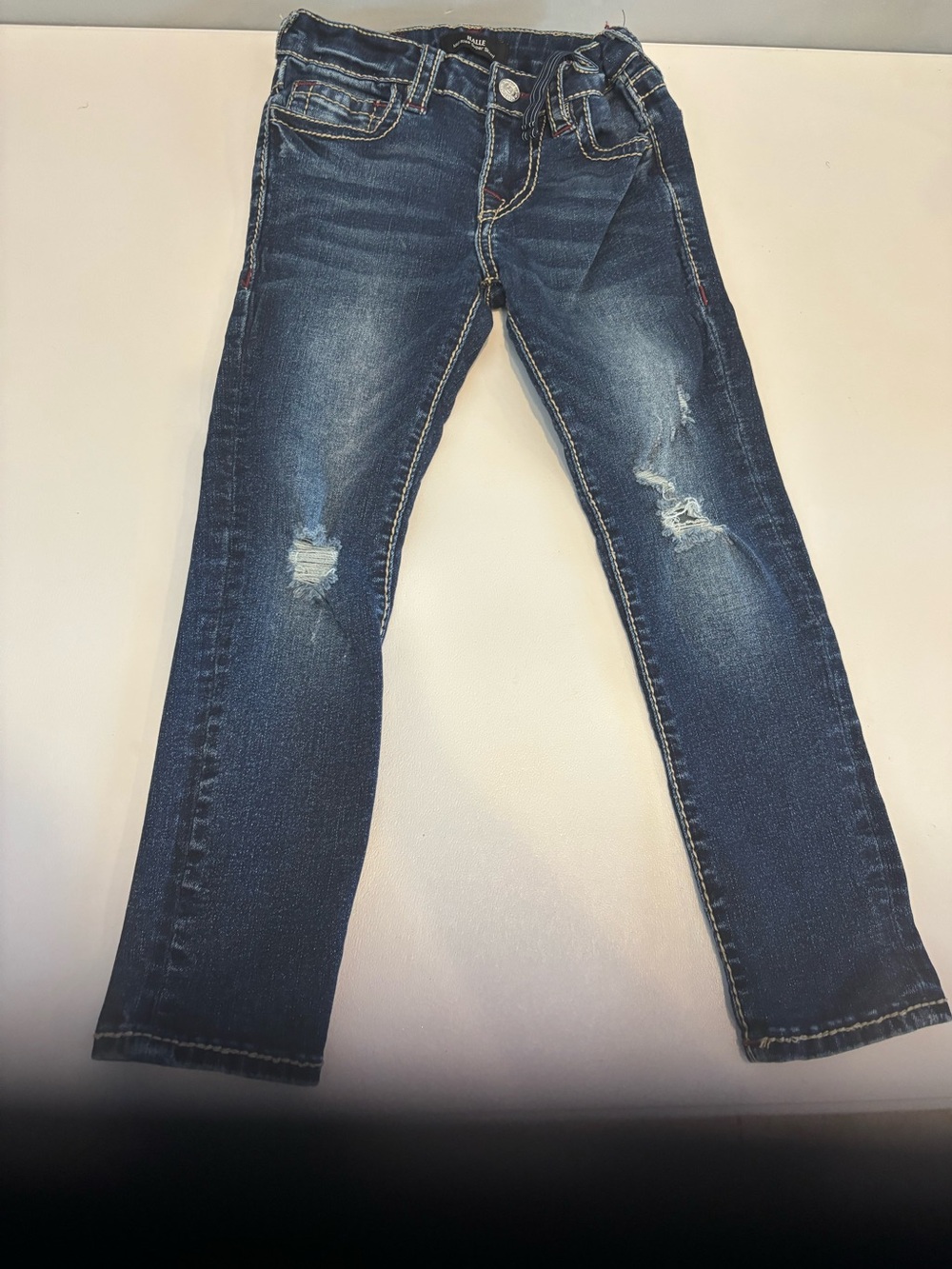True Religion Kids Dark Blue Distressed Jeans